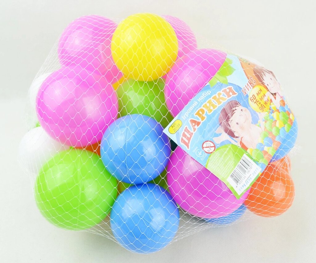 Кульки "Мікс" 30 шт (3 разміри) МЗ /9/ від компанії Pavlusha Toys - фото 1