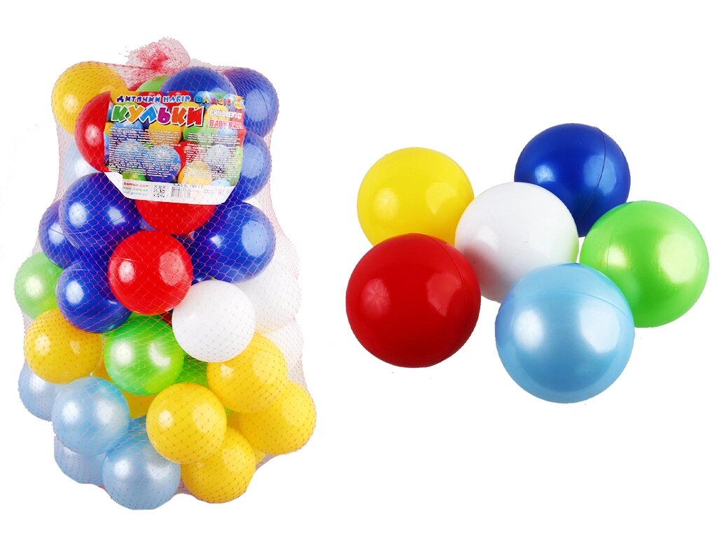 Кульки,сітка 50 шт, діам 9 см, Бамсик /3/ від компанії Pavlusha Toys - фото 1