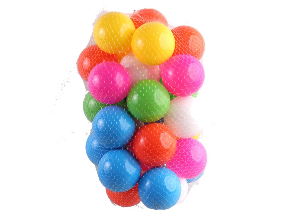 Кульки великі 80мм тверді 30 шт. в сітці МОЗ / 10 / від компанії Pavlusha Toys - фото 1