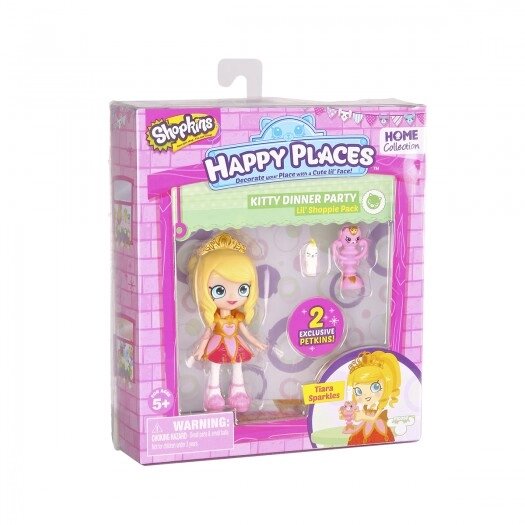 Лялька HAPPY PLACES S1 - ТІАРА СПАРКЛЗ (2 ексклюзивних петкінси) від компанії Pavlusha Toys - фото 1