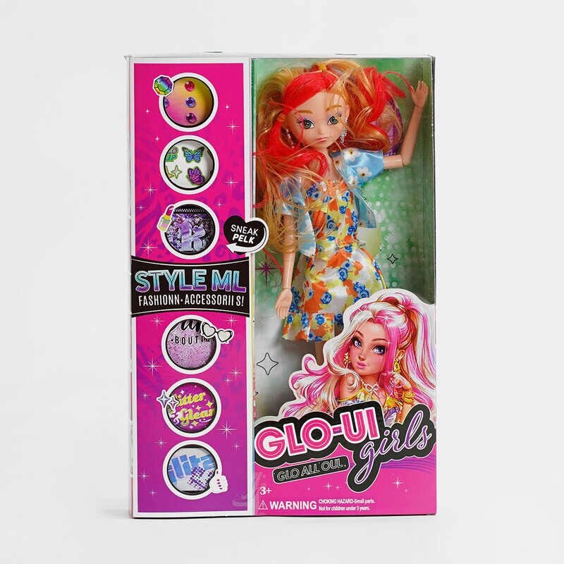 Лялька-модниця “Glo-ui girls” аксесуари, зріст 29 см, в кор. 20* 4.5*30 см /96-2/ від компанії Pavlusha Toys - фото 1