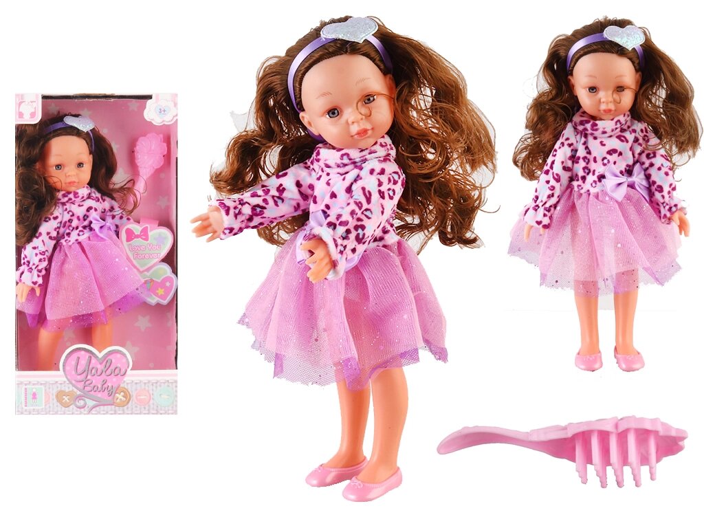 Лялька висота 32 см, гребінець для волосся, у кор. /48/ від компанії Pavlusha Toys - фото 1