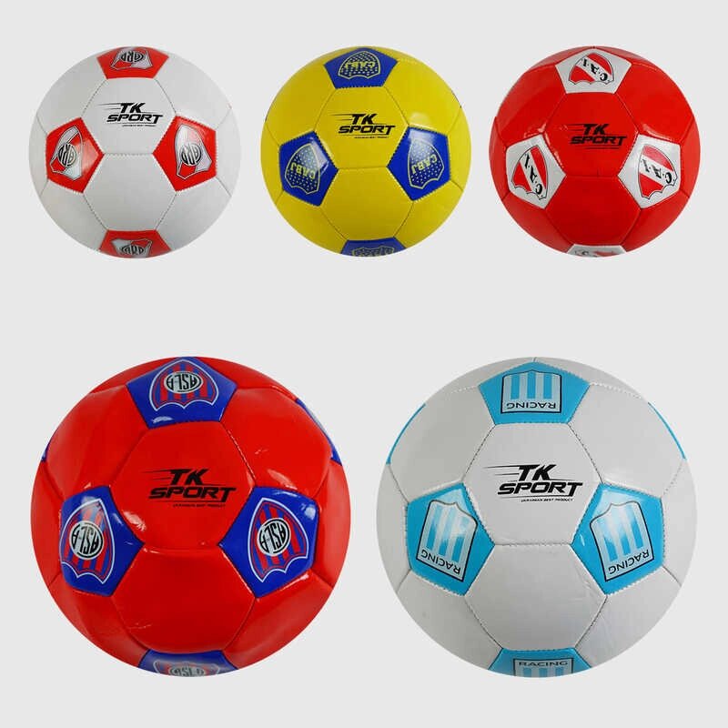 М`яч футбольний 5 видів, вага 280-300 грамів, матеріал PVC, розмір №5 /100/ від компанії Pavlusha Toys - фото 1