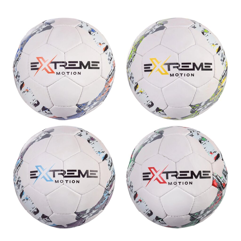 М'яч футбольний Extreme Motion №5, MICRO FIBER JAPANESE,435 гр, руч. зшивка вищого класу, камера PU, MIX 4 кольори, від компанії Pavlusha Toys - фото 1