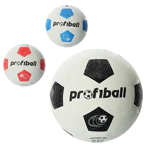 М'яч футбольний розмір 4, гума Grain, Profiball, 3 кольори, сітка, кул., 290 г /30/ від компанії Pavlusha Toys - фото 1