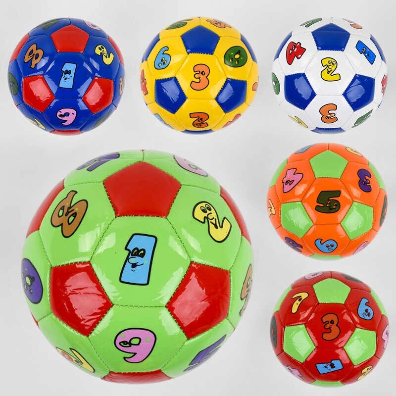М'яч Футбольний РОЗМІР №2, 5 видів, вага 100 грам, матеріал PVC, балон гумовий /180/ від компанії Pavlusha Toys - фото 1