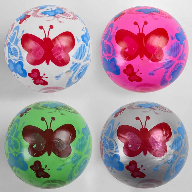 М'яч гумовий 4 кольори, діаметр 20 см, вага 60 грамів /500/ від компанії Pavlusha Toys - фото 1
