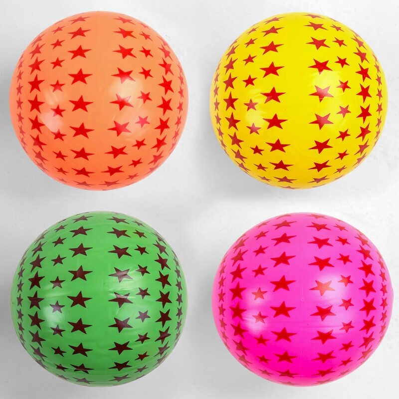М'яч гумовий 4 кольори, діаметр 20 см, вага 60 грамів /500/ від компанії Pavlusha Toys - фото 1