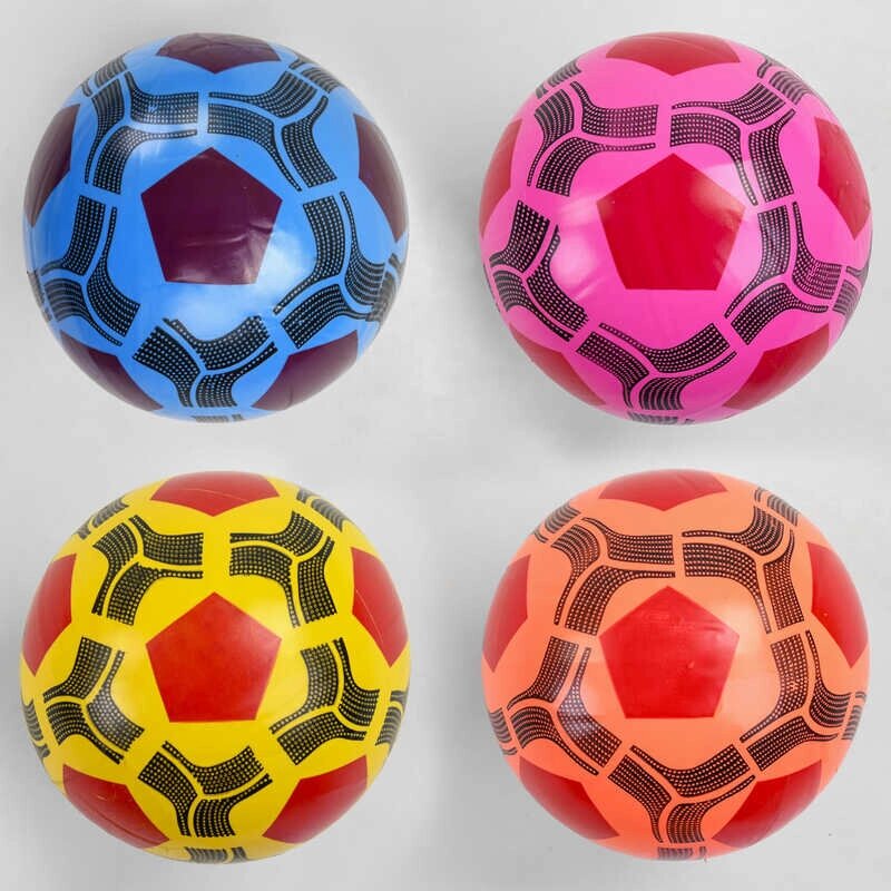 М'яч гумовий 4 кольори, розмір 9", вага 60 грамів /500/ від компанії Pavlusha Toys - фото 1
