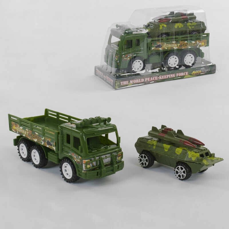 Машинка військова в слюді /144-2/ від компанії Pavlusha Toys - фото 1