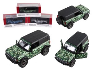 Модель джип FORD bronco CAMO-edition (hard top) (2022) 5" KT5445WB метал. інерц. відкр. дв. 3кол. кор. 9