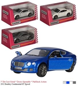 Модель легкова bentley continental GT SPEED 5 KT5369W метал. інерц. відкр. дв. 4кол. кор. 96/