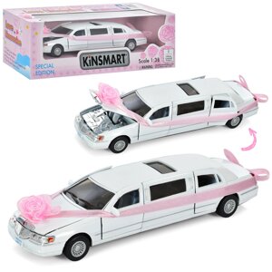 Модель лімузин lincoln 7 KT7001WW TOWN LOVE CAR метал. інерц. відкр. дв. кор. 72/