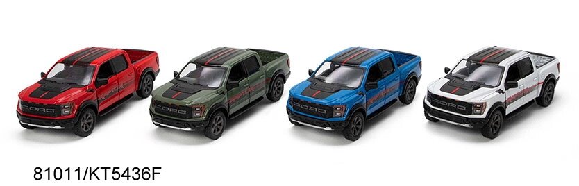 Модель пікап FORD F-150 RAPTOR (2022) 5'' KT5436FW метал. інерц. відкр. дв. 4кол. кор./96/ від компанії Pavlusha Toys - фото 1