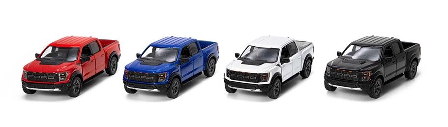 Модель пікап FORD F-150 RAPTOR 5'' KT5436W метал. інерц. відкр. дв. 4кол. кор./96/ від компанії Pavlusha Toys - фото 1