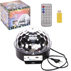 Музична диско-куля LED Crystal Magic Ball Light 13-81