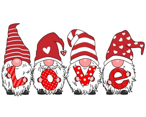 Набір для творчості алмазна картина Gnomes  with  love lettering Strateg розміром 40х50 см  (SK86016) від компанії Pavlusha Toys - фото 1