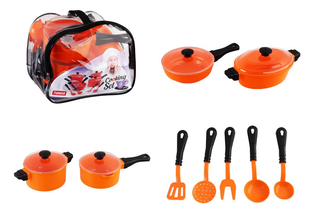 Набір посуду Cooking Set (9 pcs.) Юніка // від компанії Pavlusha Toys - фото 1