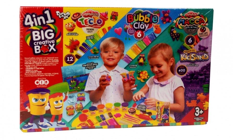 Набір творчості "4в1 BIG CREATIVE BOX" рос/укр (4) Danko Toys від компанії Pavlusha Toys - фото 1