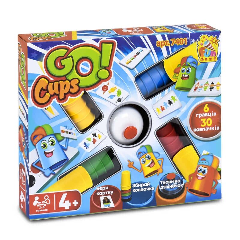 Настільна розважальна гра "Go Cups" "FUN GAME", в кор. /12-2/ від компанії Pavlusha Toys - фото 1