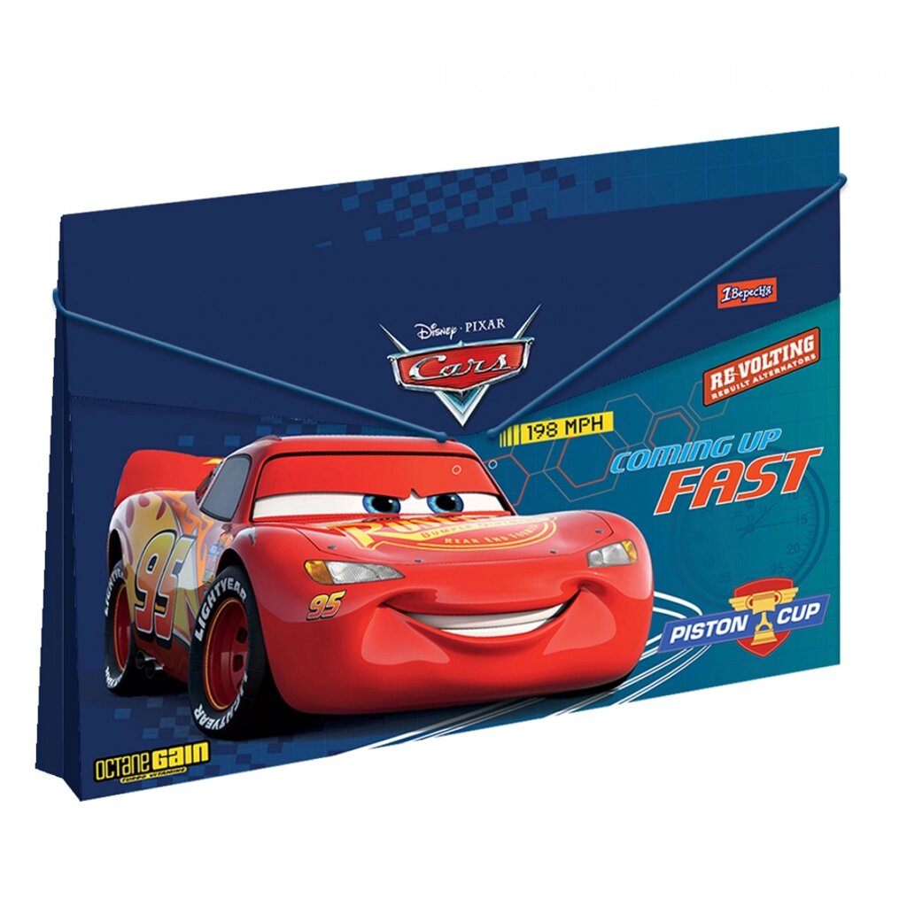 Папка 1Вересня пласт. на резинці 38*25см "Cars" від компанії Pavlusha Toys - фото 1