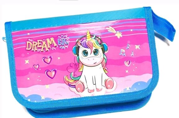 Пенал подвійний картон KIDIS, серія Unicorn Dreams від компанії Pavlusha Toys - фото 1