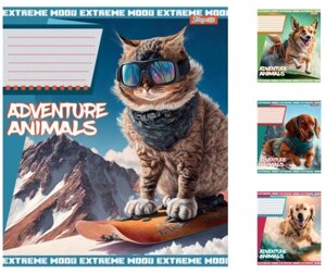 А5/18 кл. 1В Adventure animals, зошит учнів. 25 шт. в уп. //