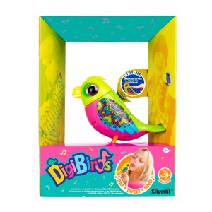 Інтерактивна пташка DIGIBIRDS II - НЕРОЗЛУЧНИК (50 мелодій, кліпса)