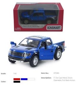 Модель пікап FORD F-150 SVT RAPTOR SUPERCREW (2013) 5'' KT5365W метал. інерц. відкр. дв. 4кол. кор./96/