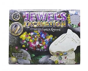 Набір для проведення розкопок "JEWELS EXCAVATION" камні рос.(6) Danko Toys