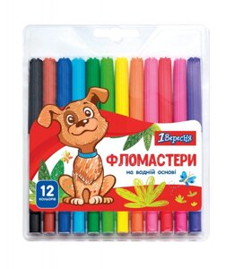 Фломастери 1Вересня 12 кольорів "Zoo Land"