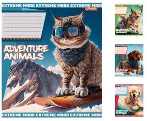 А5/18 лін. 1В Adventure animals, зошит учнів. 25 шт. в уп. //