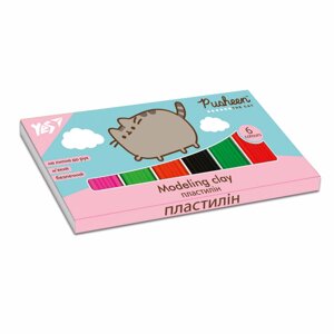 Пластилін YES, 6 кол., 120г "Pusheen"