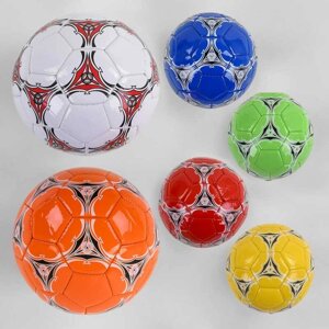 М'яч футбольний РОЗМІР №2, 6 видів, вага 100 грам, матеріал PVC, балон гумовий /180/