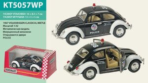 Машина метал "KT5057WP "Поліція" Volkswagen Classical Beetle у кор. 16*8,5*7cm /96-4/