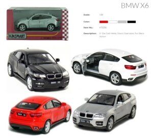 Модель джип BMW X6 5'' KT5336W метал. інерц. відкр. дв. 4кол. кор./96/