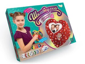 Набір творчості "Шкатулка "Сверкающая пайетка " (6) Danko Toys