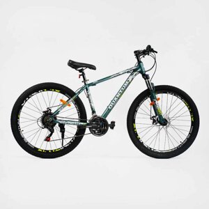Велосипед Спортивний Corso «QUANTUM» 27.5" дюймів рама алюмінієва 17'', обладнання Shimano 21 швидкість, зібраний на