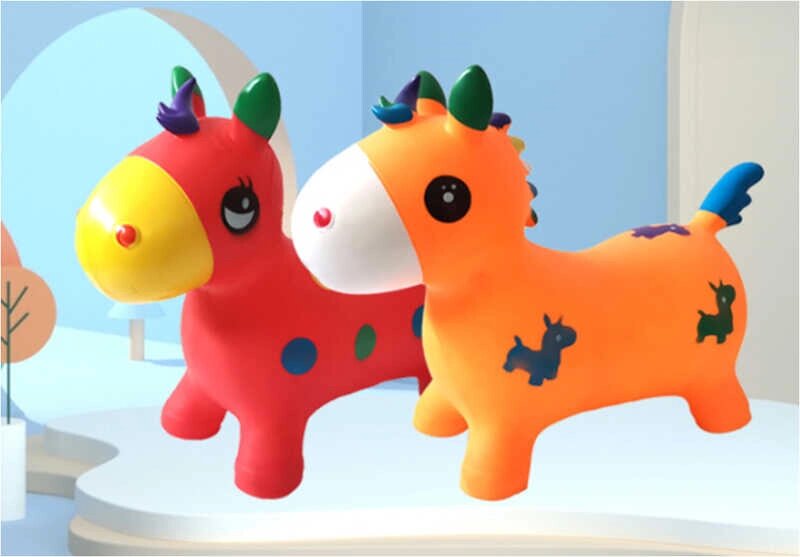 Пригун - стрибун "Кумедні тваринки" 2 кольори, висота - 46 см /30/ від компанії Pavlusha Toys - фото 1