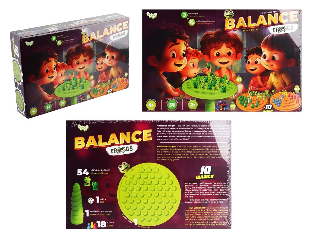 Розвиваюча настільна гра "Balance Frogs" велика (5) від компанії Pavlusha Toys - фото 1