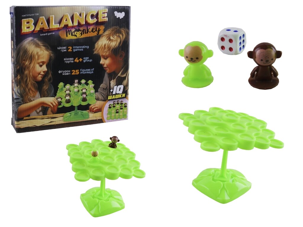 Розвиваюча настільна гра "Balance Monkey" (10) від компанії Pavlusha Toys - фото 1