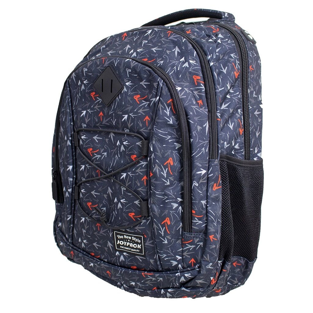 Рюкзак молодий."Arrows"Joypack"45*33*17см, 3 від.,ж. спина, орган-р, отд/ноут, отв/навушн, світло/отр від компанії Pavlusha Toys - фото 1