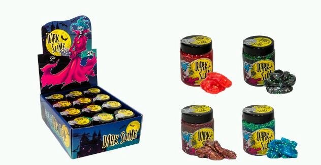 Слайм-лизун "Dark slime - з кульками" - 0,250 кг, в асортименті /12/24/ Стратег від компанії Pavlusha Toys - фото 1