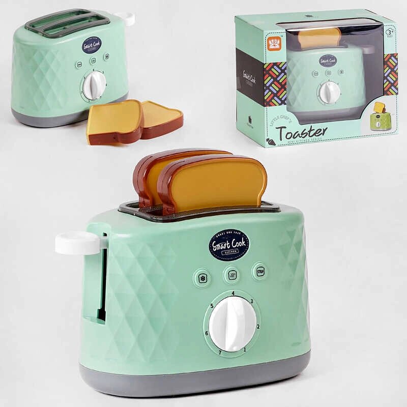 Тостер заводний механізм, тостер, два тости, в кор. /48-2/ від компанії Pavlusha Toys - фото 1