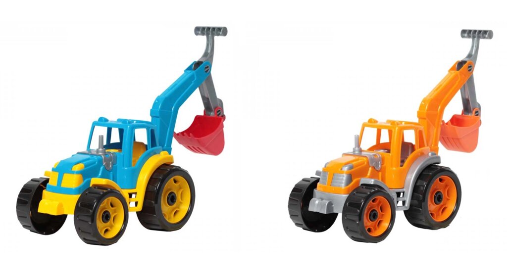 Трактор з ковшем, 2 кольори, ТехноК 38*32*16,5см /6/ від компанії Pavlusha Toys - фото 1