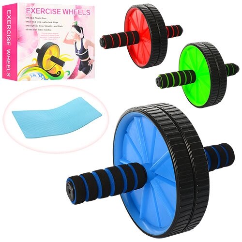 Тренажер колесо для м'язів пресу, 29см, 3 кольори, кор, 24-22-6,5см /36/ від компанії Pavlusha Toys - фото 1