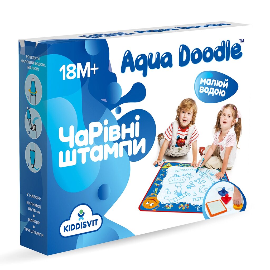 Творчість Aqua Doodle - магічні штампи води від компанії Pavlusha Toys - фото 1