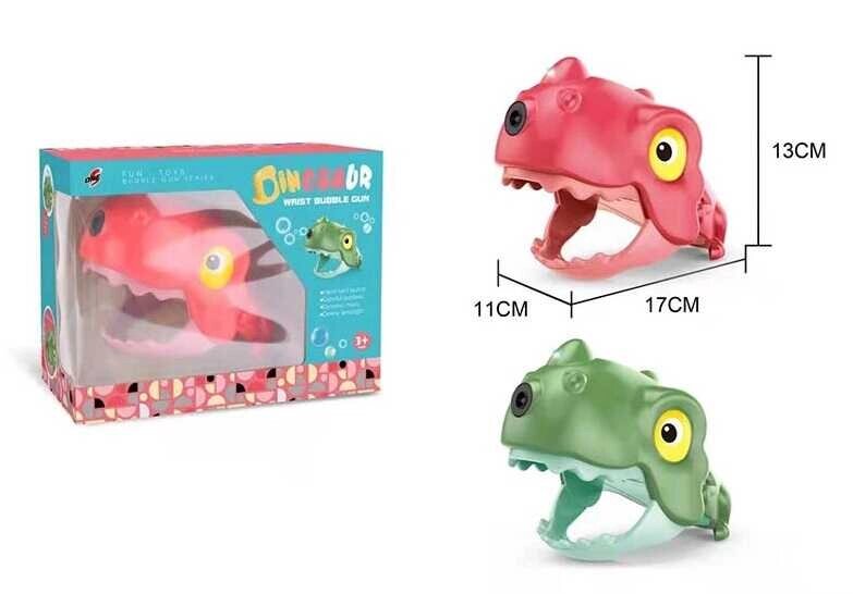 Установка з мильними бульбашками "Динозавр", звук, підсвічування, 2 види, кор. /60-2/ від компанії Pavlusha Toys - фото 1