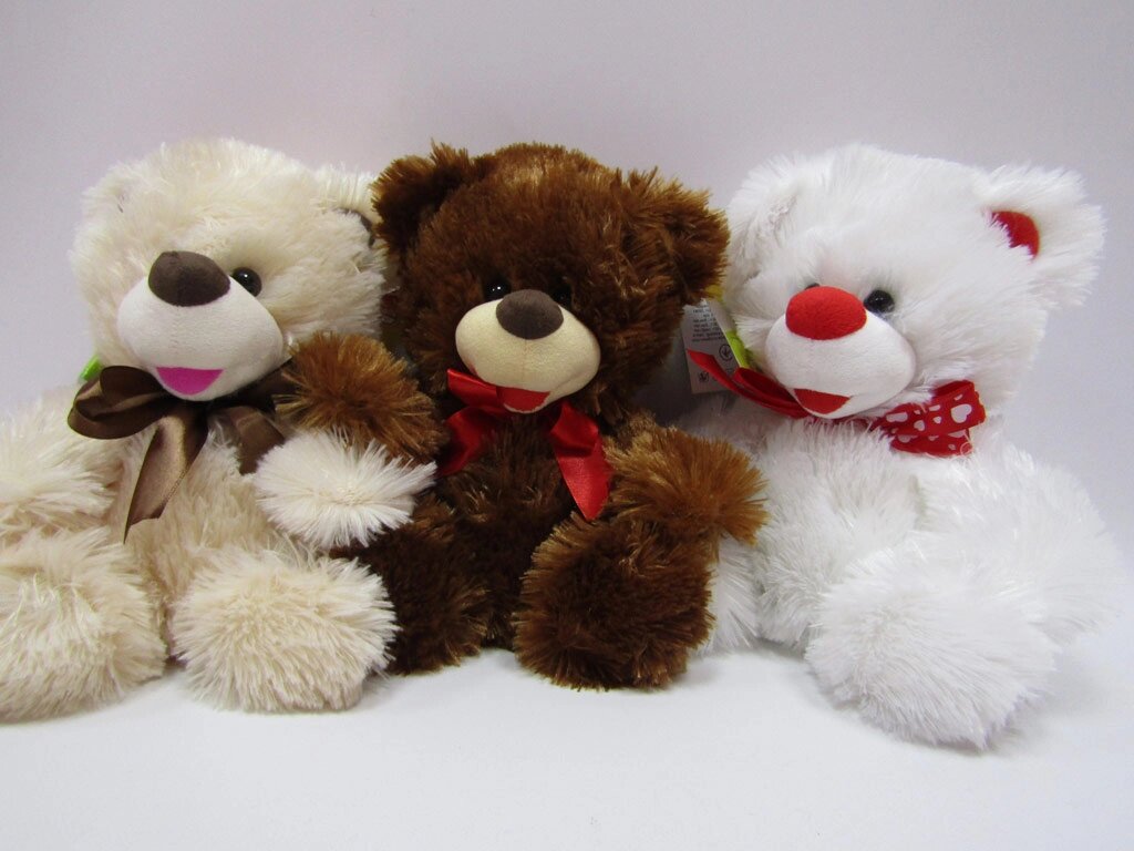 Ведмідь Веселун 24*22см, 3 кольори від компанії Pavlusha Toys - фото 1