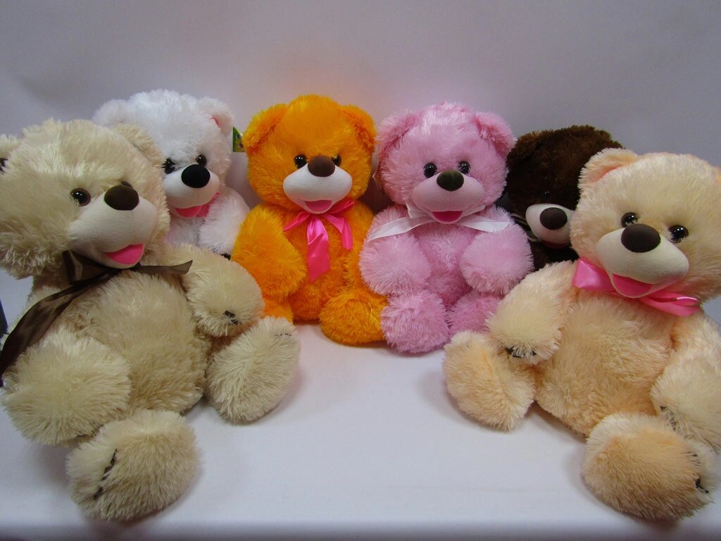 Ведмідь Веселун 43*38см, 9 кольорів від компанії Pavlusha Toys - фото 1